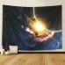 Wall Hanging Tapestry Psychedelic Galaxy Planet Tapestry Bedspread Home Decor   253246361169